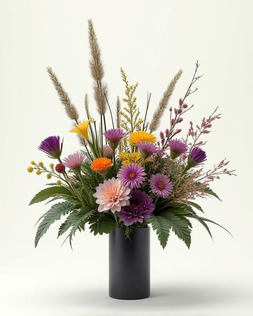 Современный асимметричный букет